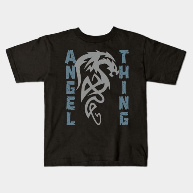 Angel Thing Kids T-Shirt by Curator Nation